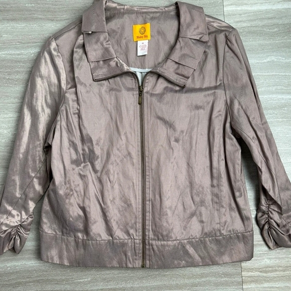 Ruby Rd. Jackets & Blazers - Ruby Rd. Metallic Taupe Label with Yellow Tag